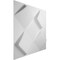 Ekena Millwork Bradley EnduraWall Decorative 3D Wall Panel, White, 19 5/8"W x 19 5/8"H WP20X20BYWH - alternate 3